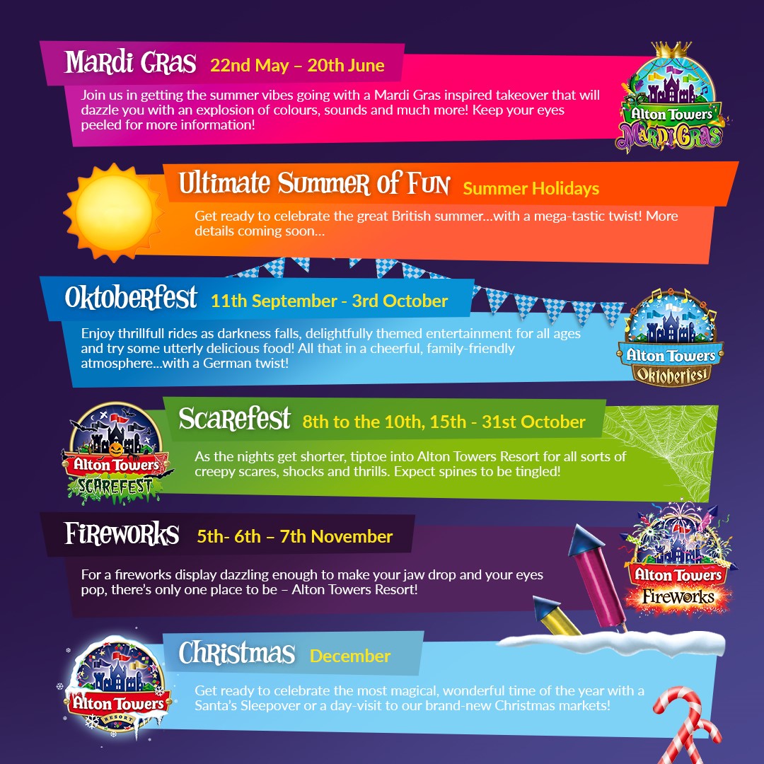 Alton Towers Boasts Stacked 2021 Events Calendar! Theme Park Insanity