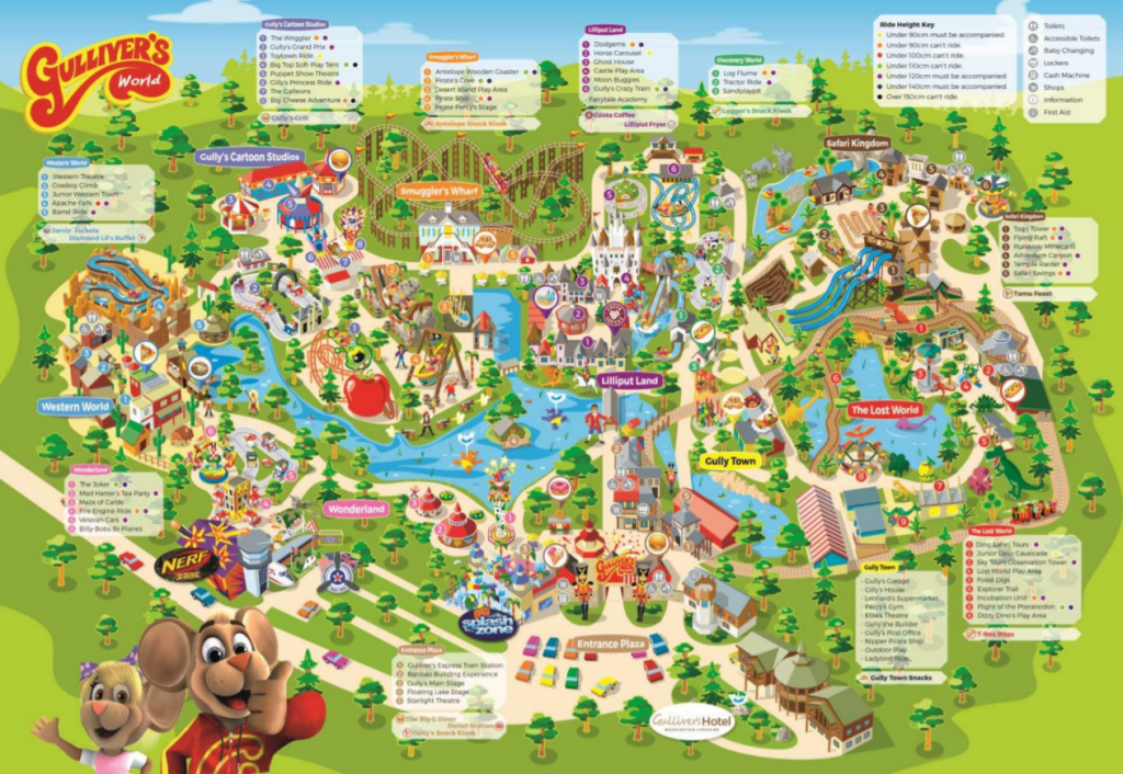 Gulliver's-world-theme-park-map